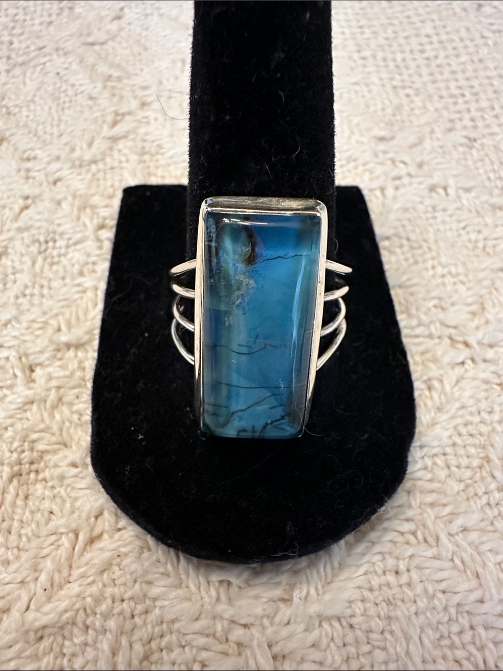 Monarch Opal Sterling Silver Ring